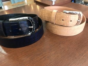 Custom made alligator belts at Hem Over Heels