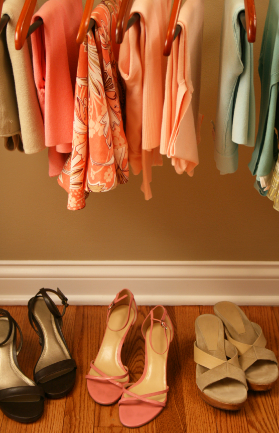 Clothes and shoes closet